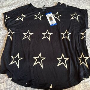Buffalo David Bitton Black Star Short Sleeve Tee size large — NWT
